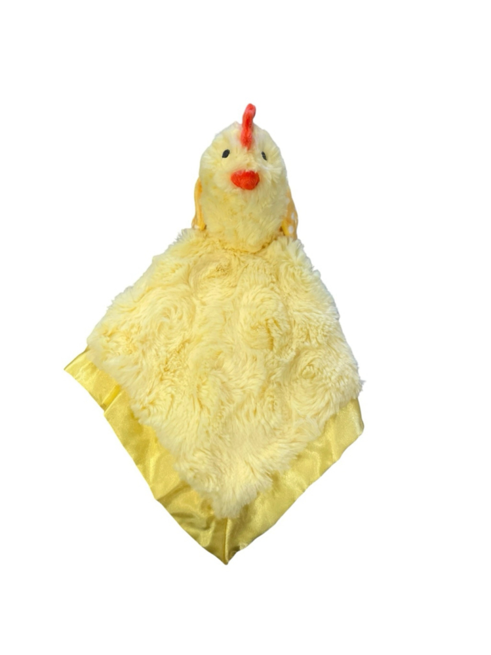 Cloud Island Plush Chicken Lovey Satin Back Crinkle Wings Security Blanket 14" - Picture 2 of 16